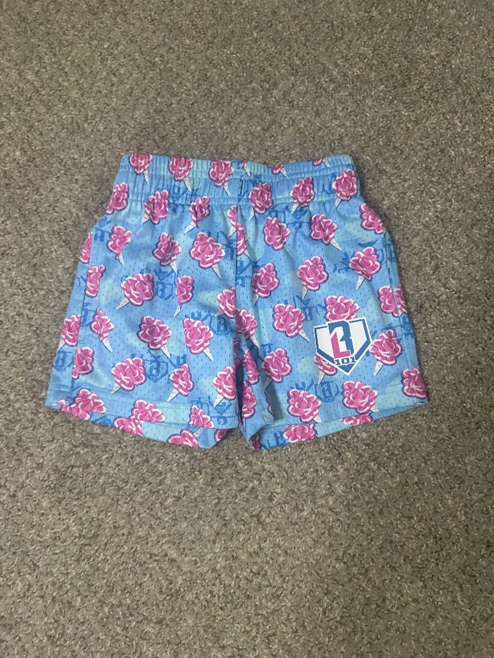 Youth XXS Baseball Lifestyle 101 Shorts - Cotton Candy